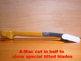 A-Mac cut  in half to show tilted blades